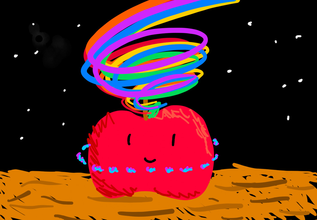 The pixel art avatar of JustApple.